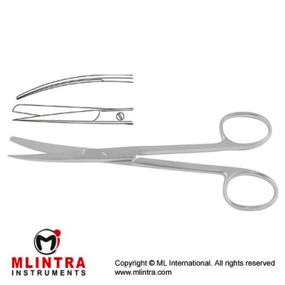 Deaver Operating Scissor Curved - Sharp/Blunt Stainless Steel, 14.5 cm - 5 3/4"